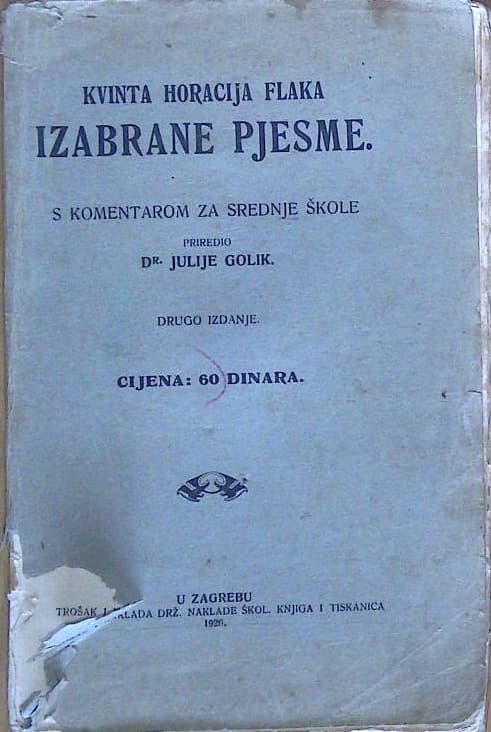 Izabrane pjesme Kvinta, Horacija, Flaka